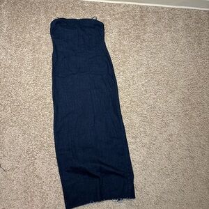Zara Navy Midi Dress